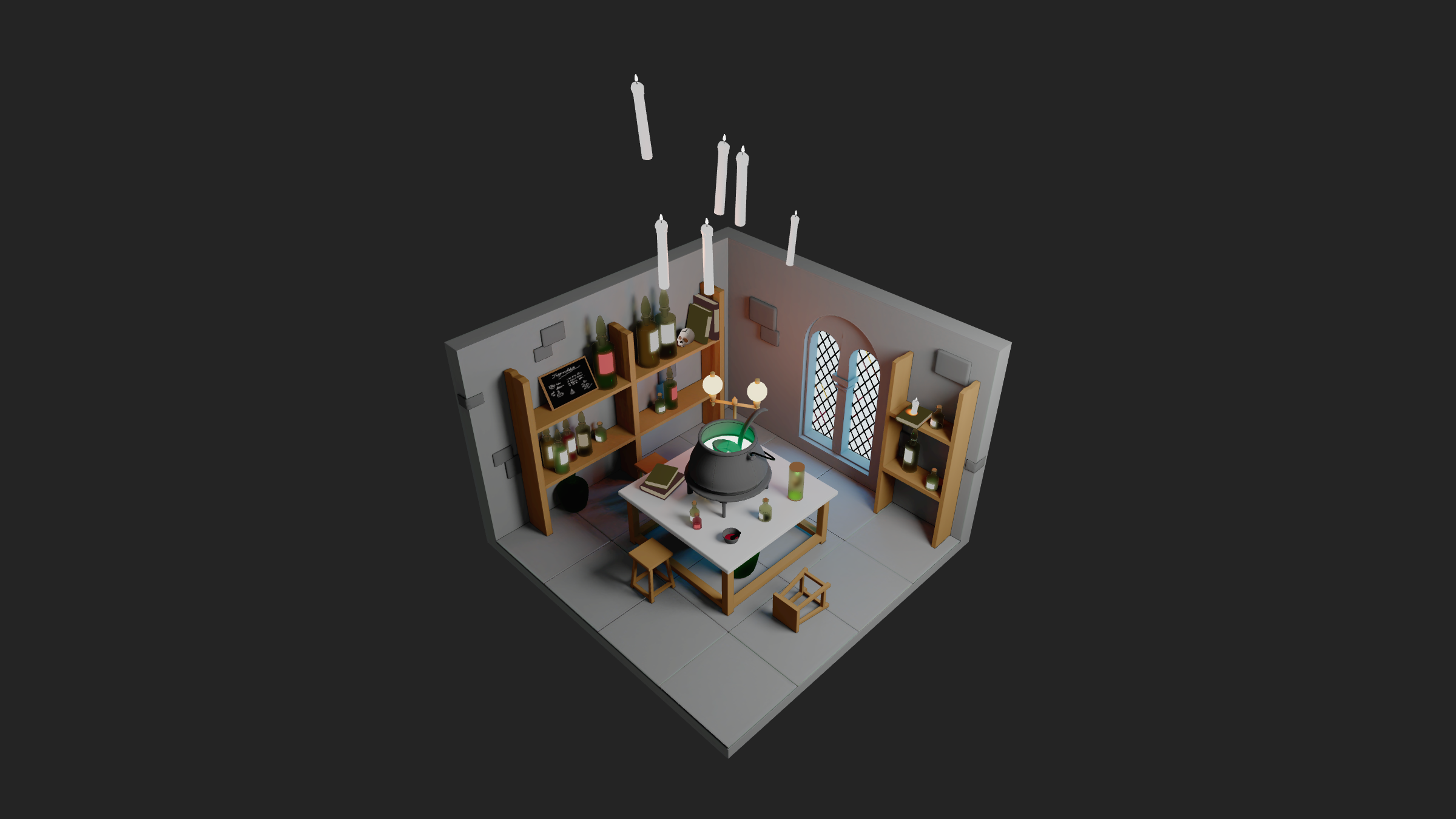 Wizard's Potion Classroom